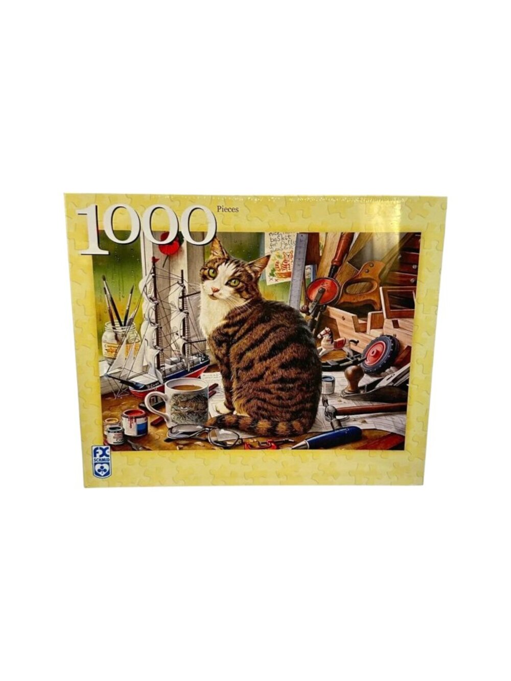 FX Schmid Jig Saw Puzzle Captain‎ Nelson 1000 Pcs Cat Ship Nautical New Sealed